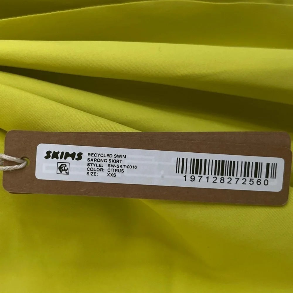 SKIMS Sarong in Citrus NWT Size XXS